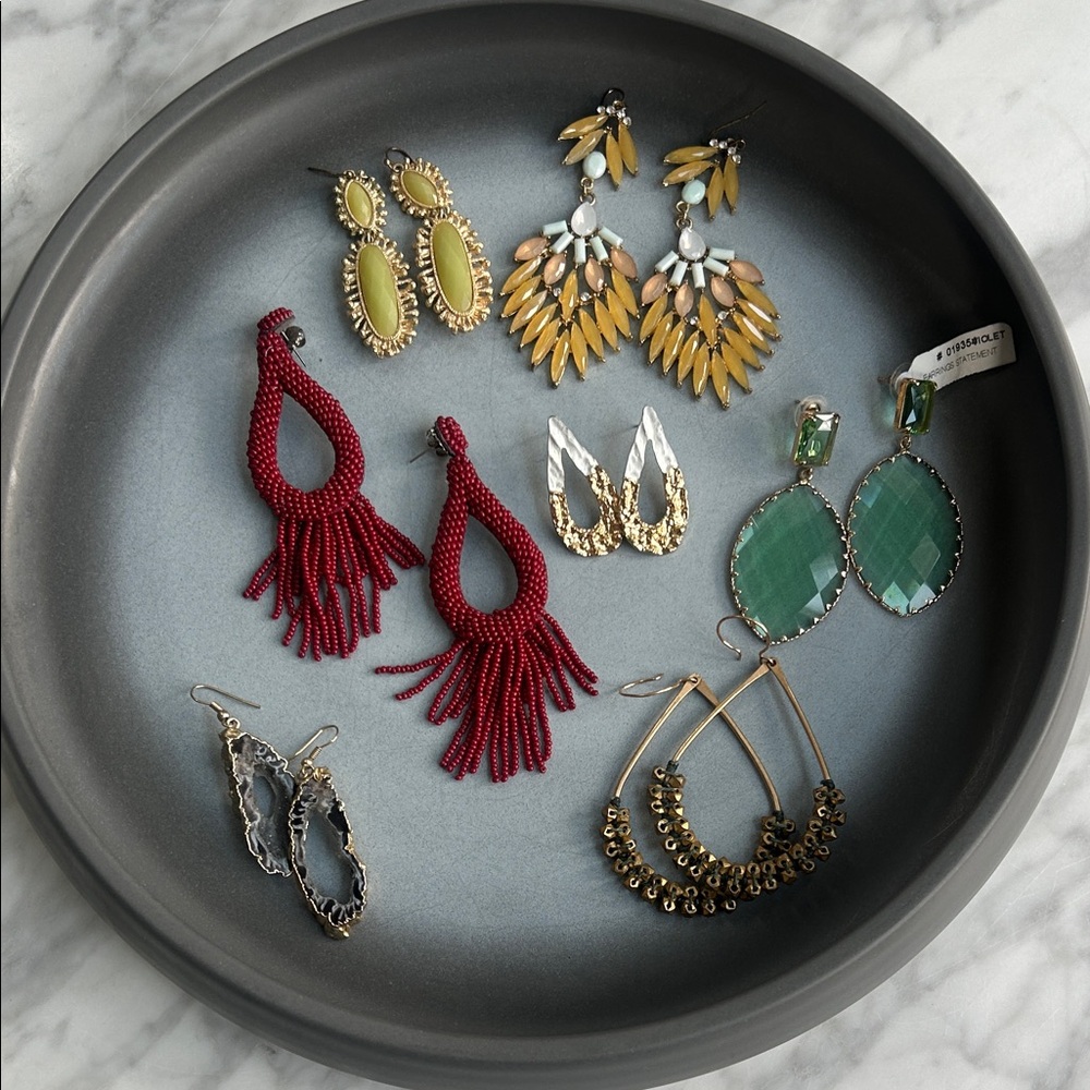 Assorted Colorful Earrings Set